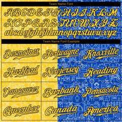 Custom 3D Pattern Design Ukrainian Flag Authentic Baseball Jersey