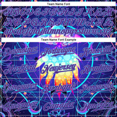 Custom 3D Pattern Design Magic Mushrooms Over Sacred Geometry Psychedelic Hallucination Authentic Baseball Jersey
