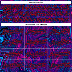 Custom 3D Pattern Design Abstract Interweaving Curved Fluid Art Authentic Baseball Jersey