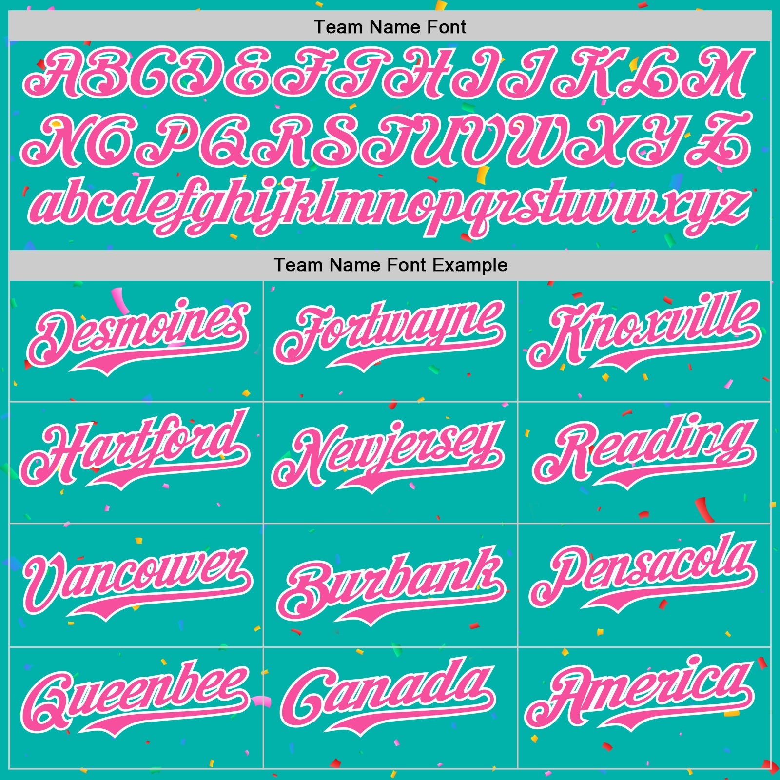 Custom Aqua Black-White 3D Pattern Design Confetti Colorful Speckle Authentic Baseball Jersey
