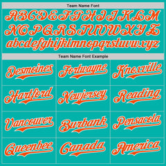 Custom Aqua Orange-White Ice Cream Waffle Foodie Dessert Authentic Baseball Jersey