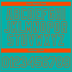 Custom Aqua Orange 3D Miami City Edition Fade Fashion Performance T-Shirt