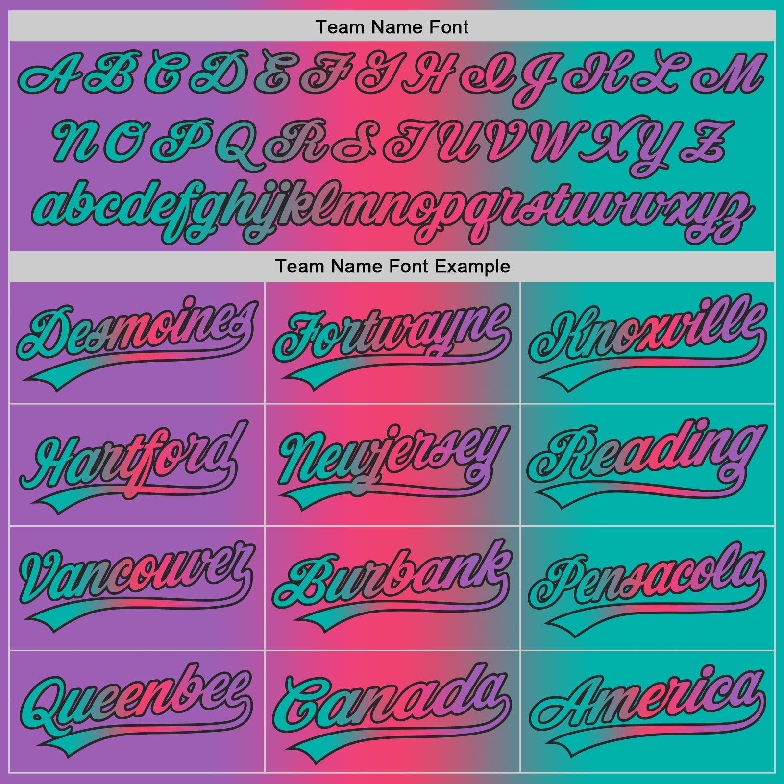 Custom Aqua Medium Purple Neon Pink-Black Authentic Gradient Fashion Baseball Jersey