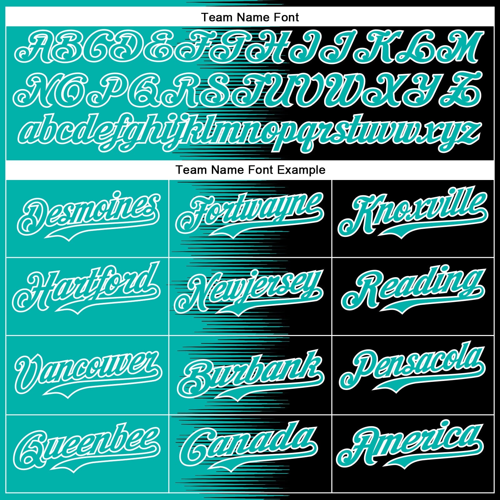 Custom Aqua Black-White Gradient Line Bomber Full-Snap Varsity Letterman Hoodie Jacket