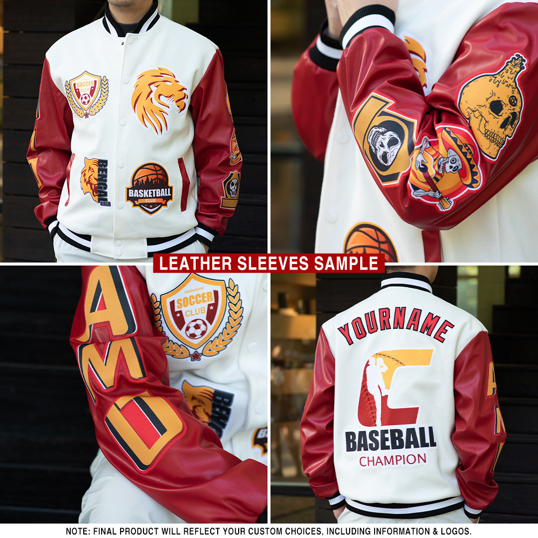 Custom Aqua Purple-White Gradient Line Bomber Full-Snap Varsity Letterman Hoodie Jacket