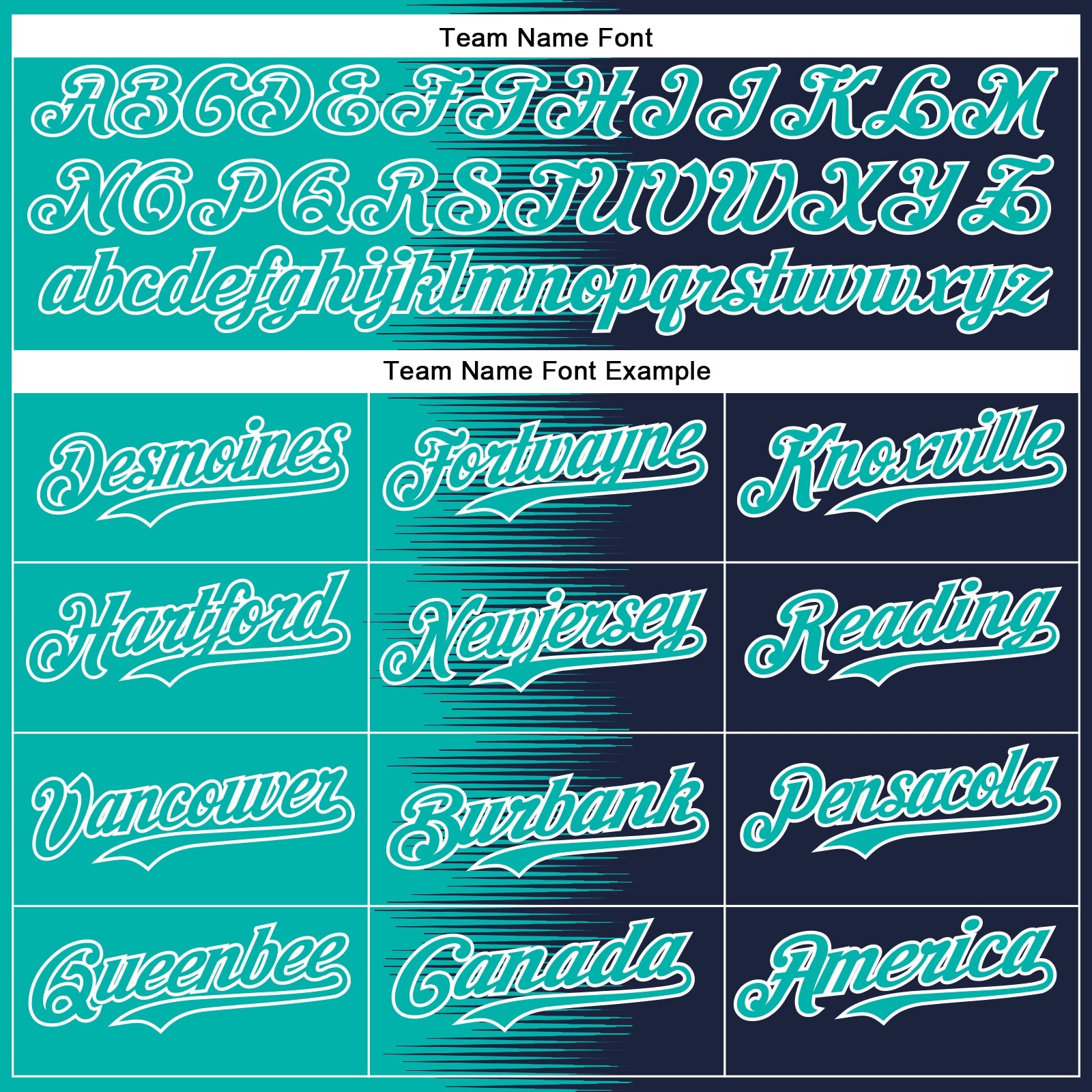 Custom Aqua Navy-White Gradient Line Bomber Full-Snap Varsity Letterman Hoodie Jacket
