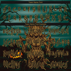 Custom 3D Pattern Halloween Trick Treat Horror Night Long Sleeve Performance T-Shirt