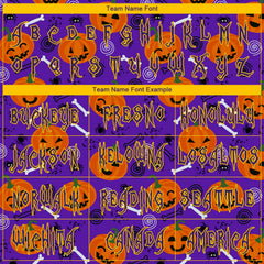 Custom 3D Pattern Halloween Pumpkins Long Sleeve Performance T-Shirt