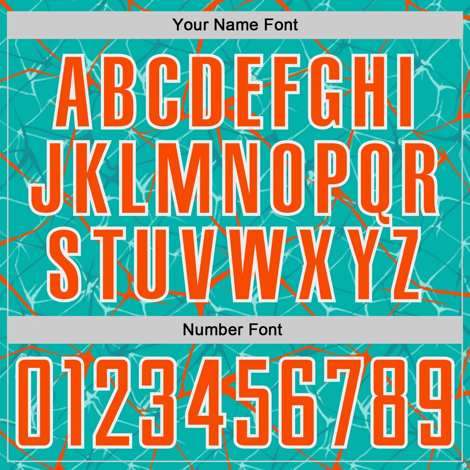 Custom Aqua Orange-White Abstract Network Crackle Sublimation Soccer Uniform Jersey